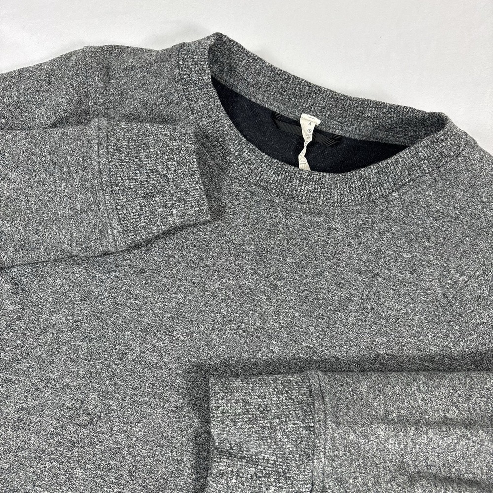 Lululemon Crewneck Pullover Sweater Womens Size 4 Heather Gray Gym Workout‎